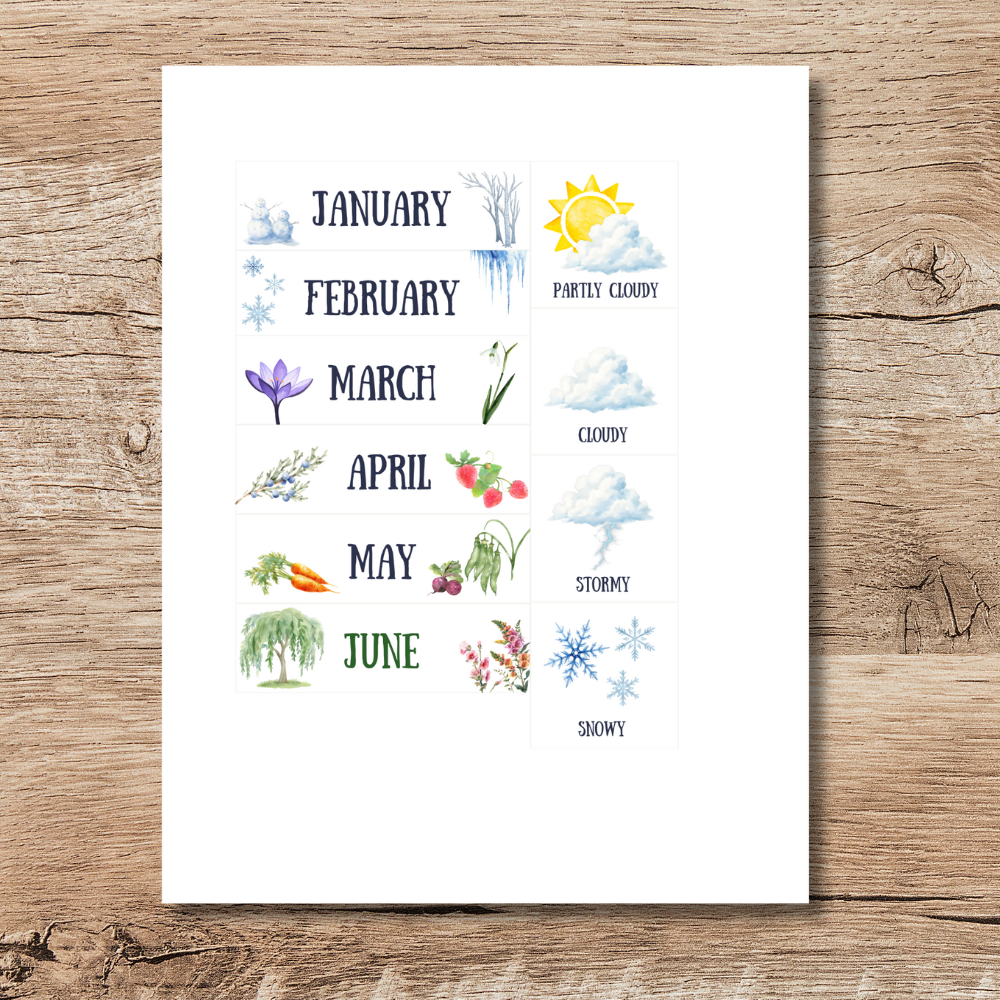 Animal Themed Perpetual Calendar