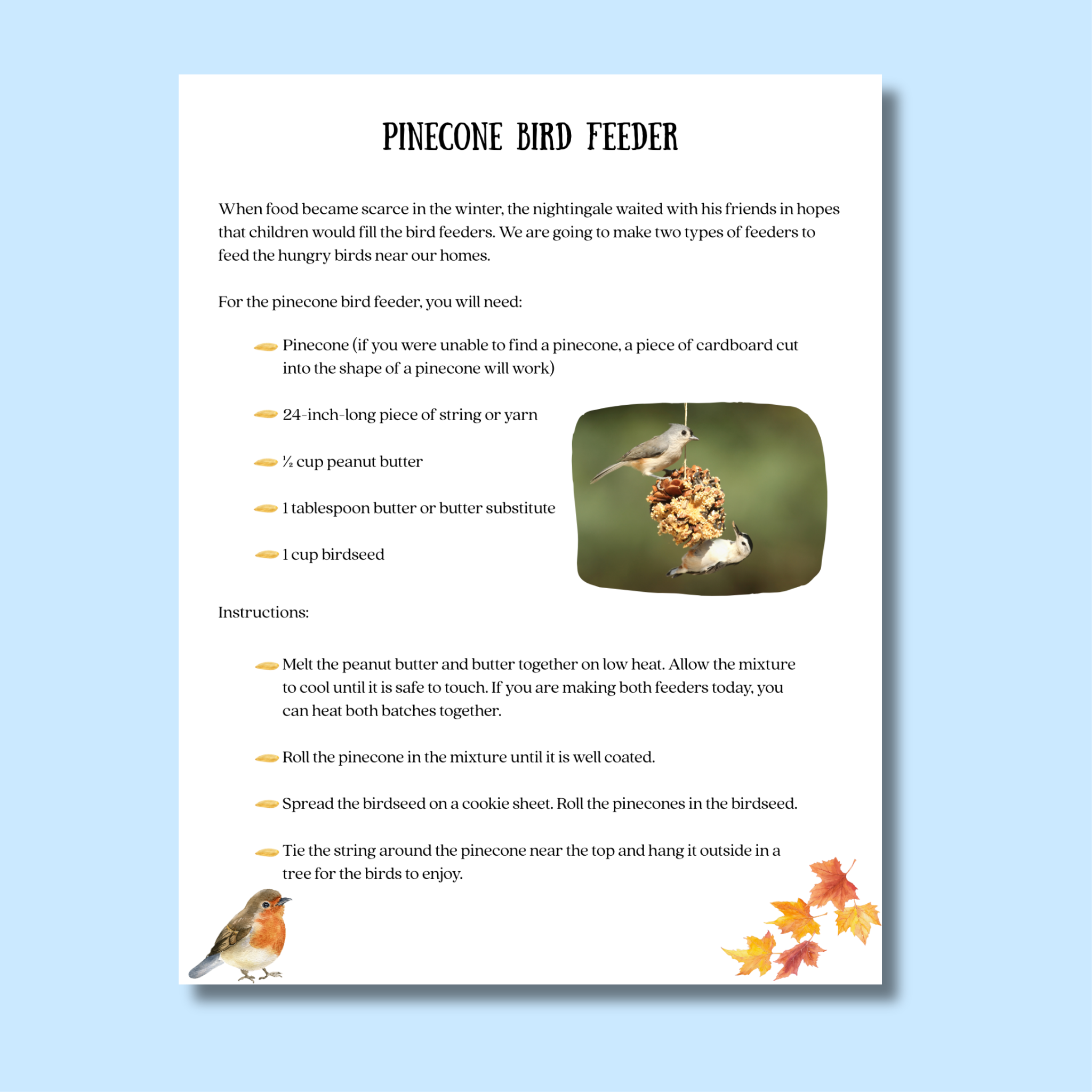 The Winter Bird Curriculum Unit