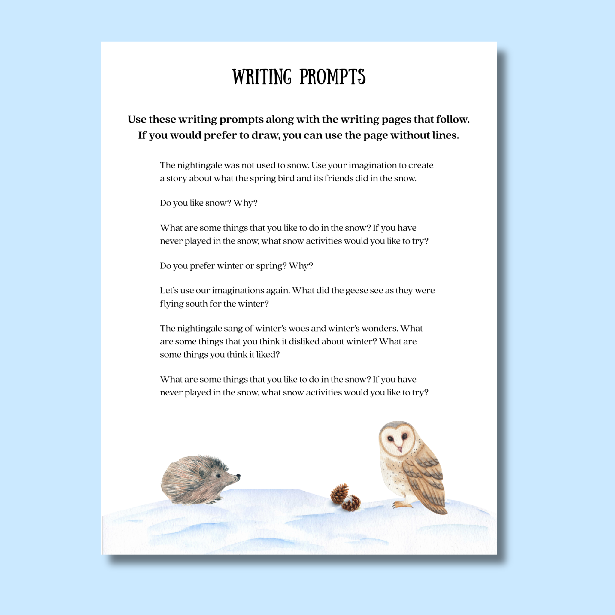 The Winter Bird Curriculum Unit